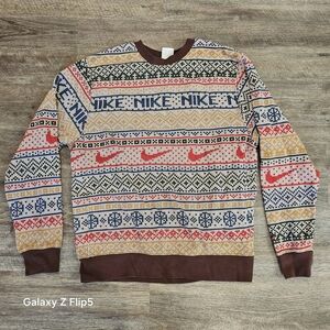 Nike Multicolor Patterned Men's Sweater